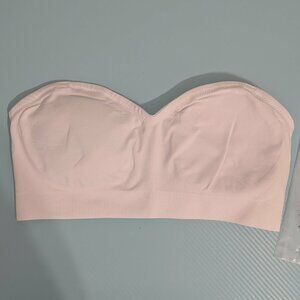 Lusait Women's Strapless Wireless Tube Top Bandeau Bra White NWT (Size XL)